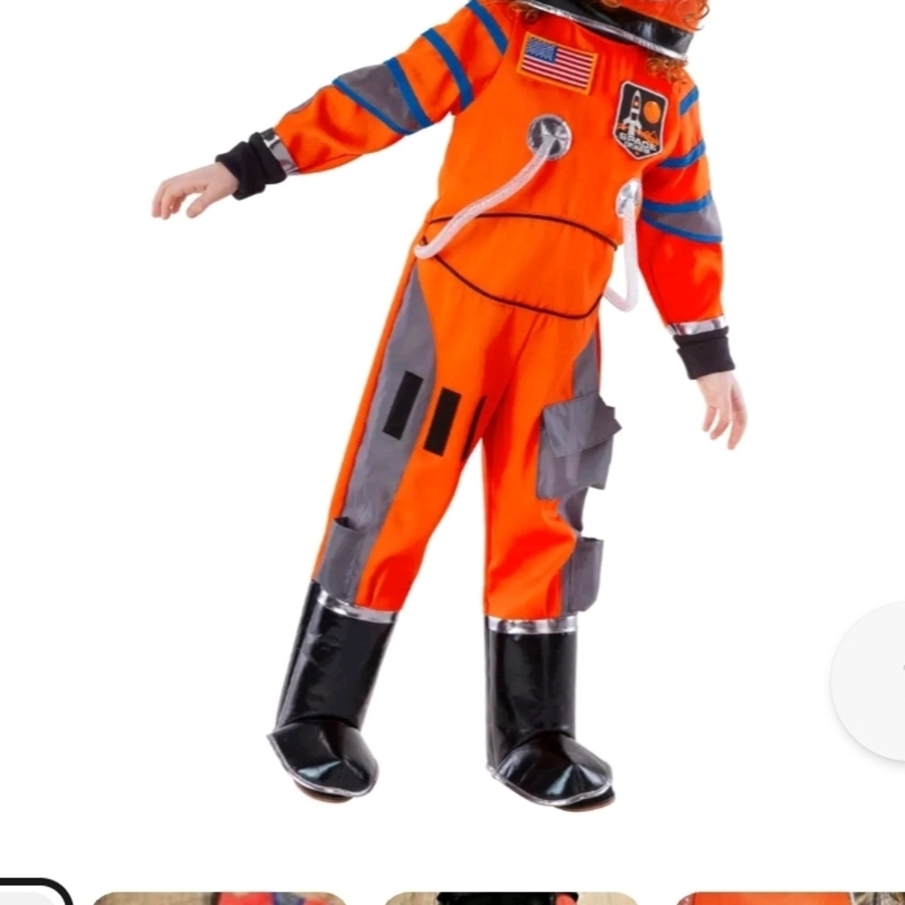 Kids Astronaut Costume - Orange